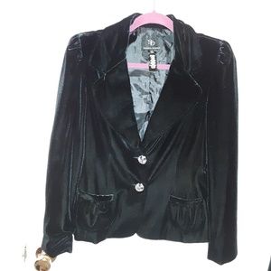 COPY - Black velvet Sandra Darren blazer, size 10